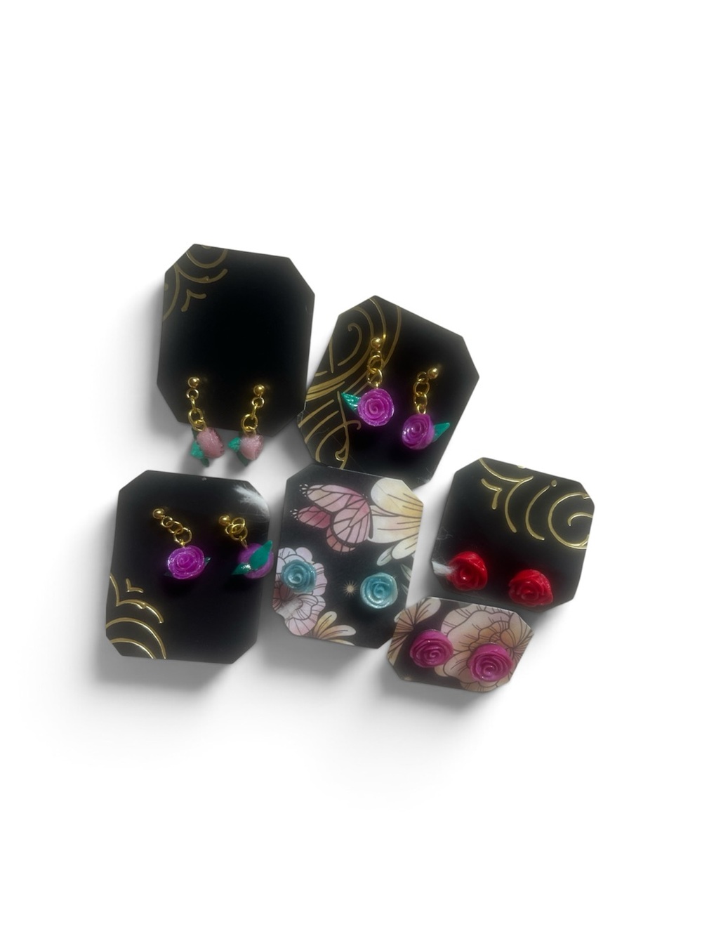Handmade Floral Earnings!